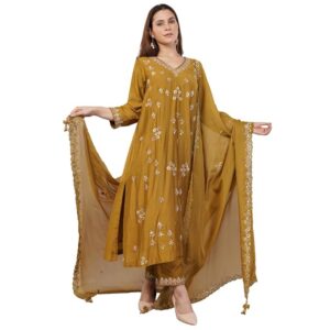 Krishika Kreation Chanderi suit set