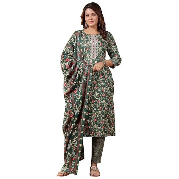 Seemrat Women Green Kurta Set