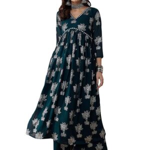 Women Alia-Cut Kurta with Palazzos Set