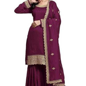 Women Embroidered Art Silk Kurta